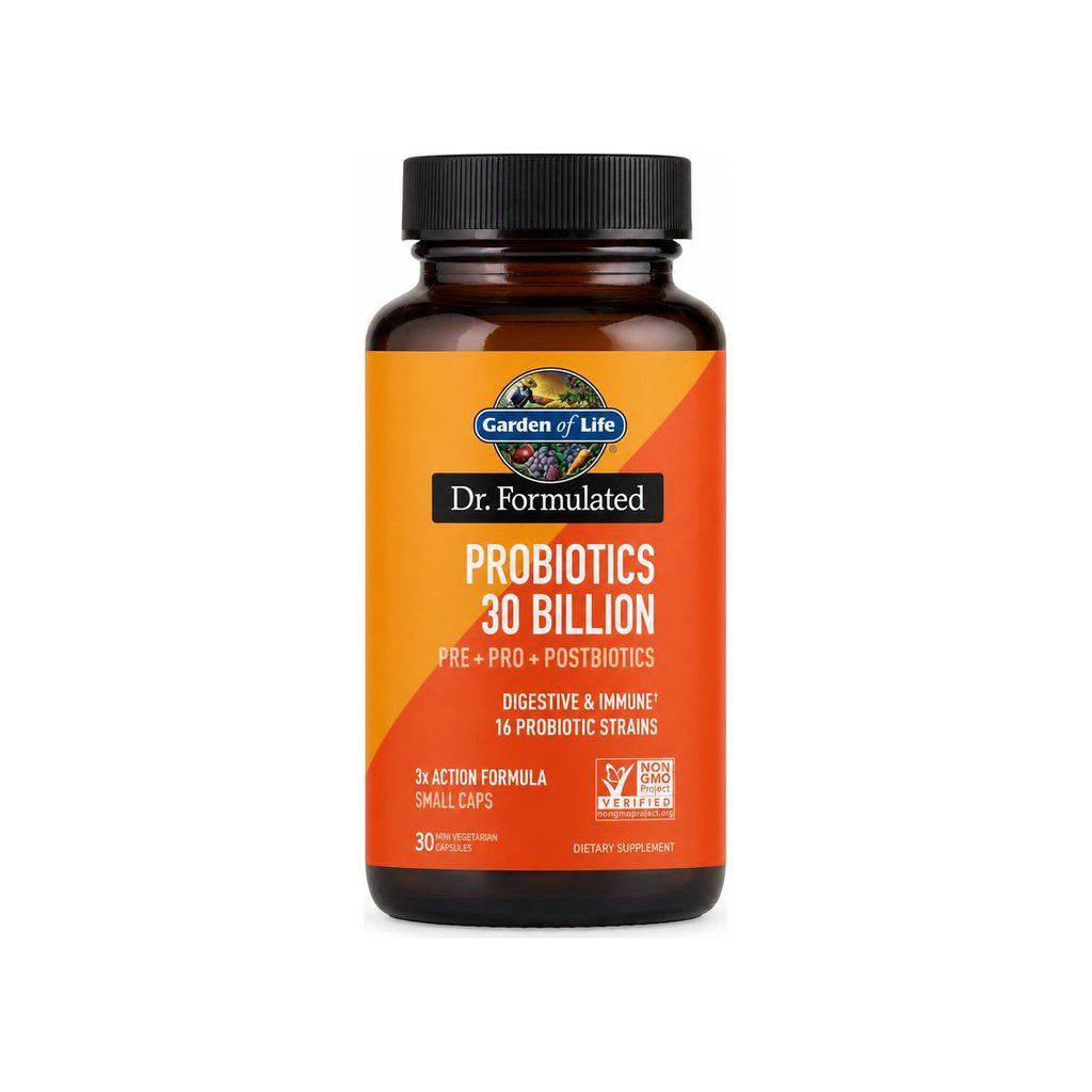 Garden of Life Dr. Formulated Probiotics 30 Billion 30 capsule bottle front label