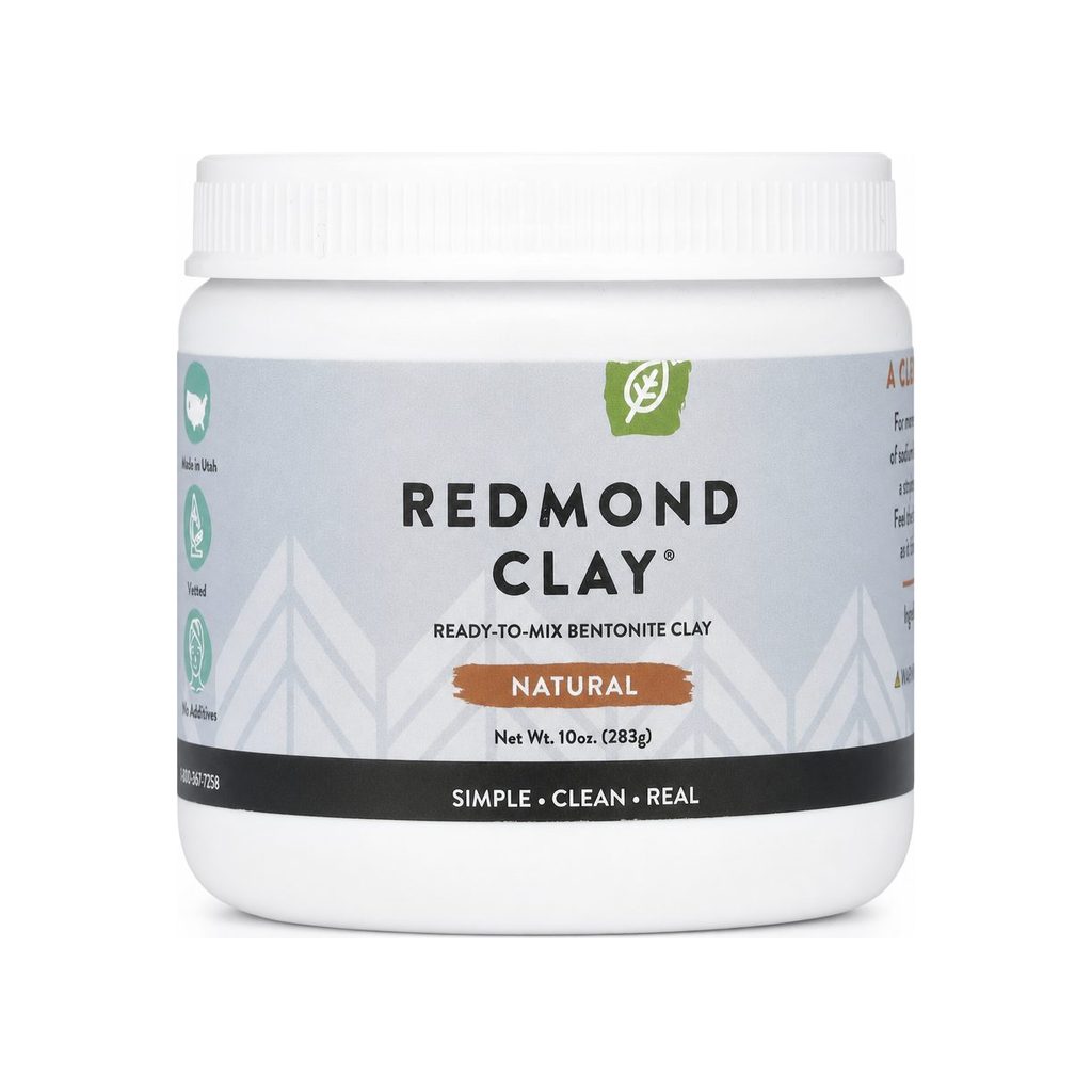 Redmond Ready-to-Mix Bentonite Clay 10 oz jar front label
