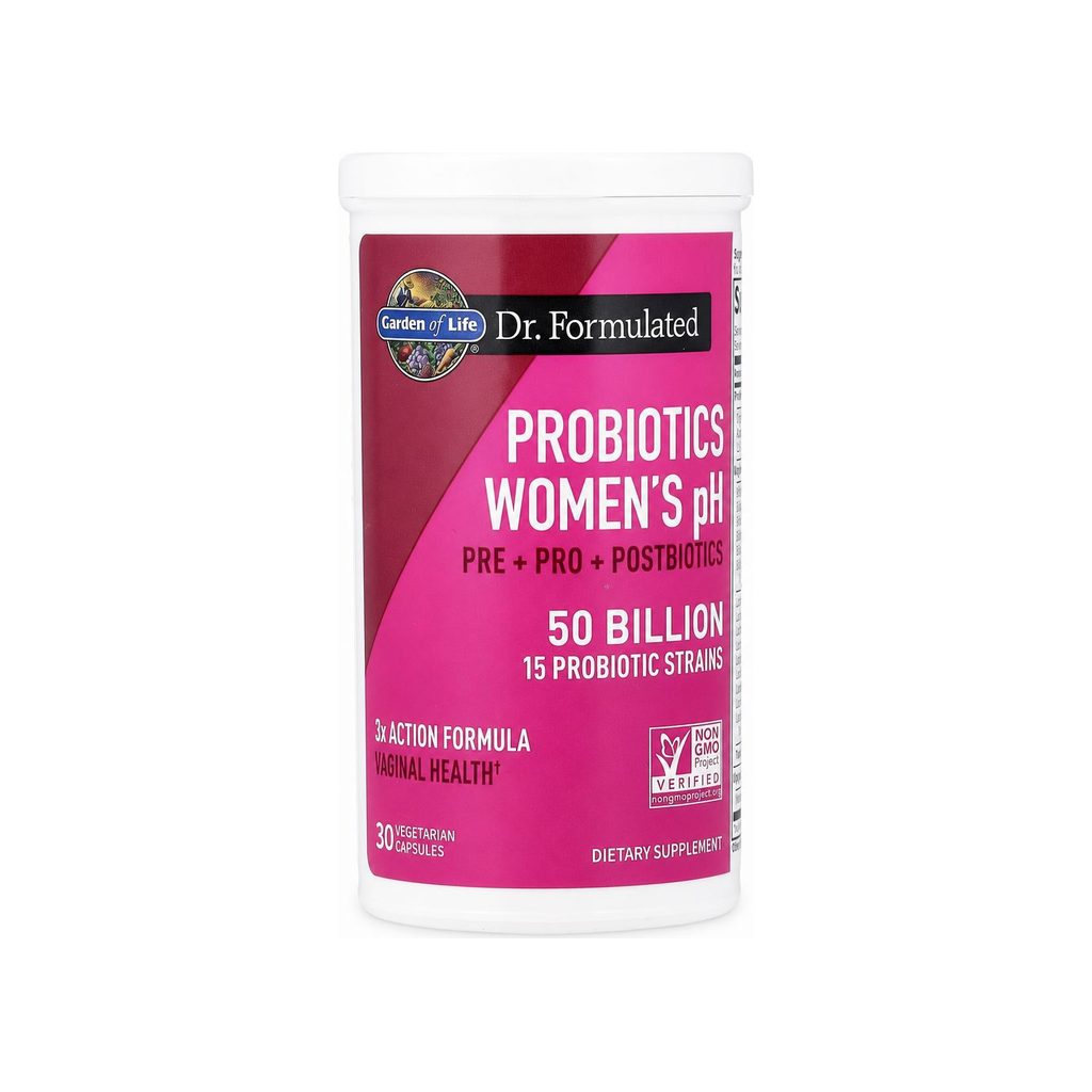 Garden of Life Women's pH 50 Billion Probiotic 30 capsule bottle front label