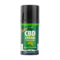 A bottle of Irwin Naturals CBD Cream with Arnica, featuring a green label with grass detailing and the text “CBD Cream 1,000 mg CBD*” and “Full-Spectrum Hemp Extract.” The bottle holds 3.33 oz (94 g) and highlights the inclusion of arnica for added relief.