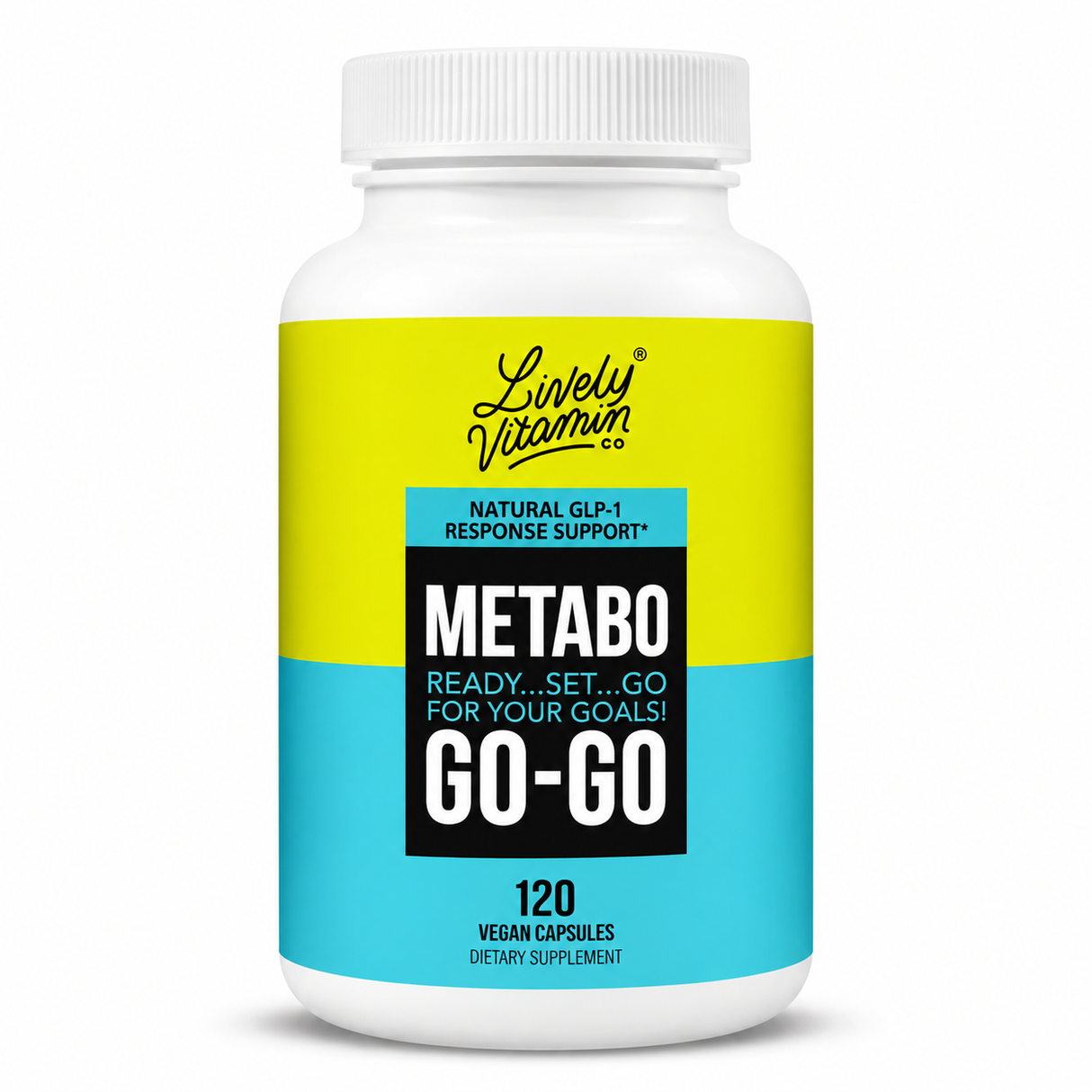 Lively Vitamin Co. Metabo Go-Go Natural GLP-1 Response Support, 120 vegan capsules