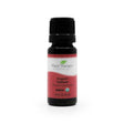 A 10 ml / 1/3 fluid ounce amber glass bottle of Plant Therapy Organic Vetiver Essential Oil with a black cap. The label features a red and white design with the brand's green leaf logo, indicating that the product is USDA Organic and KidSafe. The text on the label reads 'Organic Vetiver' and 'Vetiveria zizanioides.'