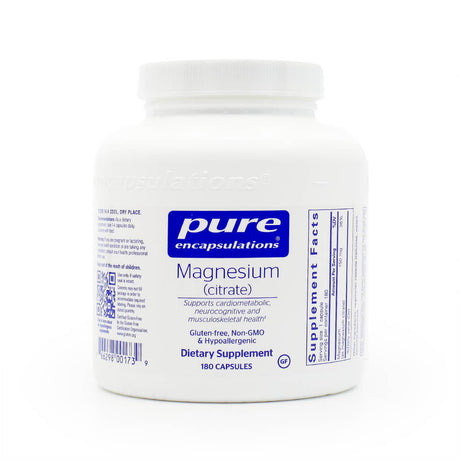 Pure Encapsulations Magnesium Citrate 180 capsules