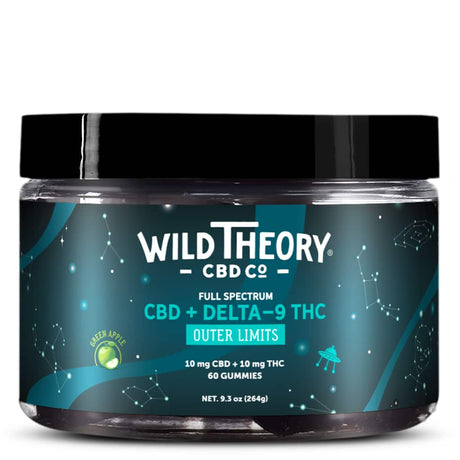 Wild Theory Outer Limits Delta 9 THC Gummies - 10mg THC + 10mg CBD
