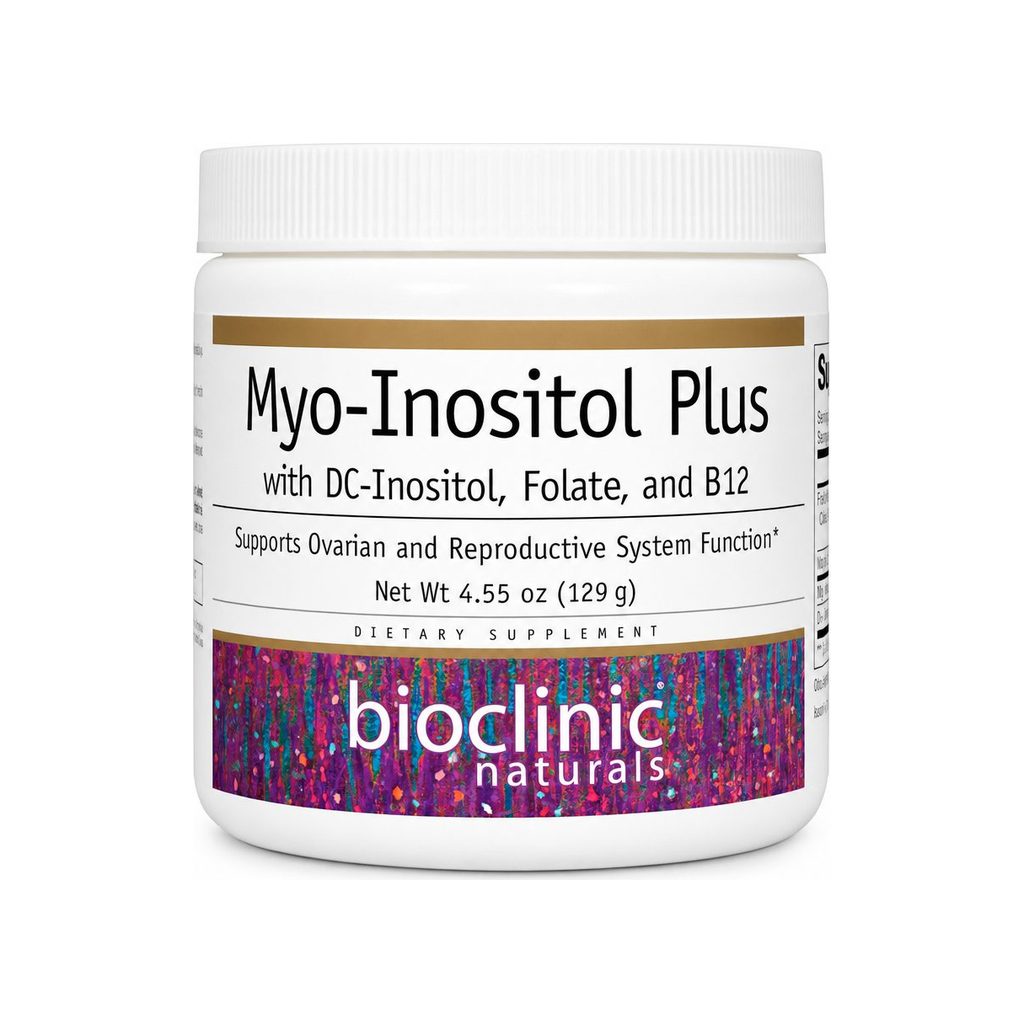 BioClinic Naturals Myo-Inositol Plus Powder front label 129 g tub