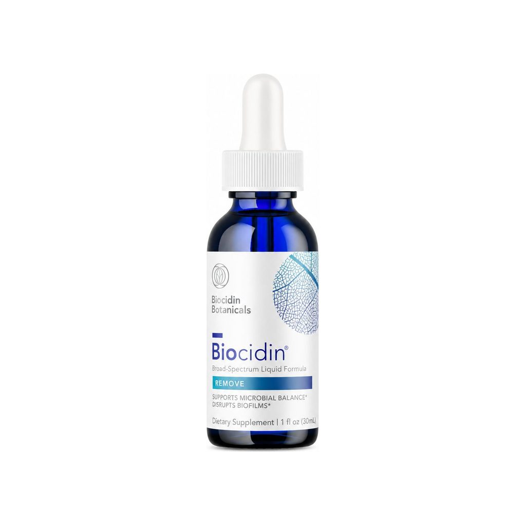 Bio-Botanical Research Biocidin Broad Spectrum Liquid Formula 1 oz front bottle with dropper