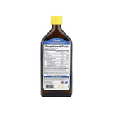 Carlson The Very Finest Fish Oil Lemon supplement facts panel listing ingredients and serving size