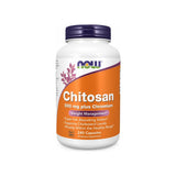 NOW Foods Chitosan 500 mg plus Chromium 240 Veg Capsules front bottle label
