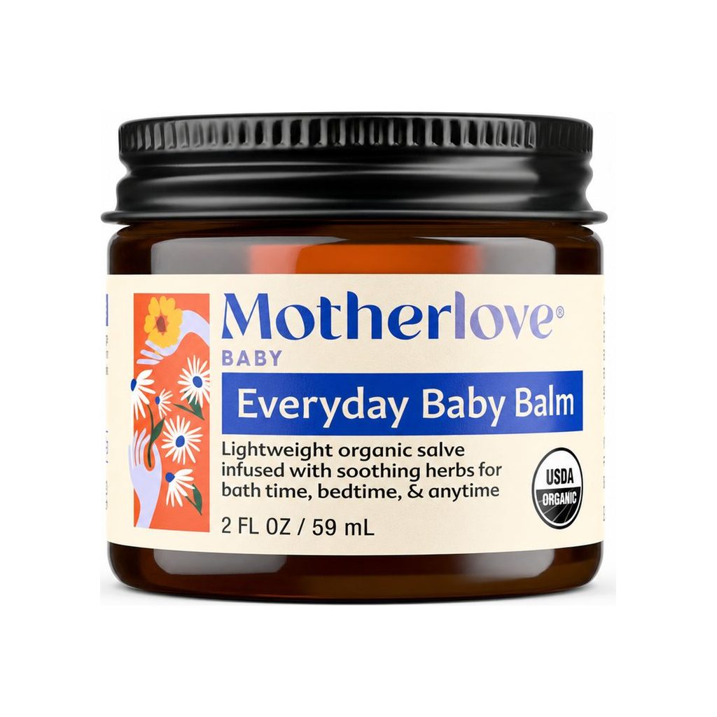 Motherlove Everyday Baby Balm 2 fl oz jar with USDA Organic front label