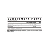 Codeage Akkermansia Capsules supplement facts panel listing ingredients and serving size