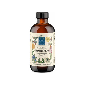 Wise Woman Herbals Elderberry Syrup 4 oz bottle front label