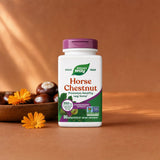 Nature's Way Horse Chestnut bottle with vegan and Non-GMO label callouts