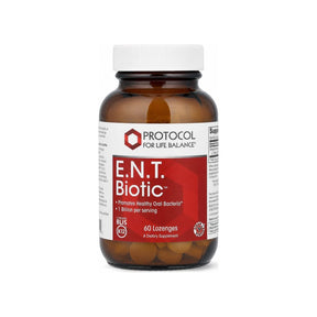 Protocol for Life Balance E.N.T. Biotic 60 lozenges bottle front label