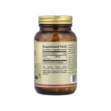 Solgar Taurine 500 mg supplement facts panel listing ingredients, dosage, and serving size
