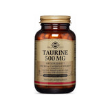 Solgar Taurine 500 mg 100 Vegetable Capsules front bottle label