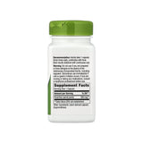 Nature's Way Feverfew Herb supplement facts panel listing ingredients, dosage, and serving size