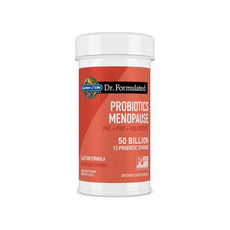Garden of Life Dr. Formulated Probiotics Menopause 30 capsule bottle front label