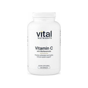 Vital Nutrients Vitamin C with Bioflavonoids 220 capsule bottle front label