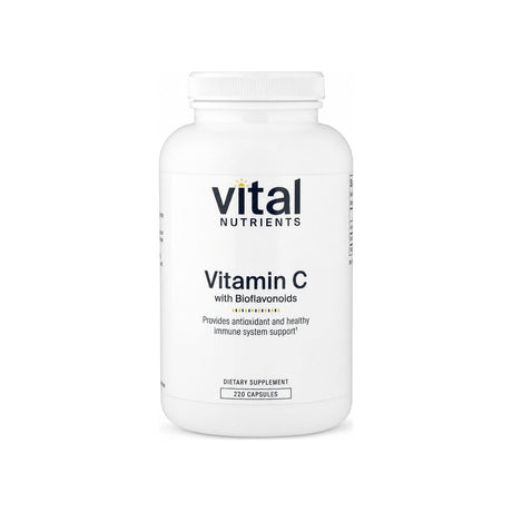 Vital Nutrients Vitamin C with Bioflavonoids 220 capsule bottle front label