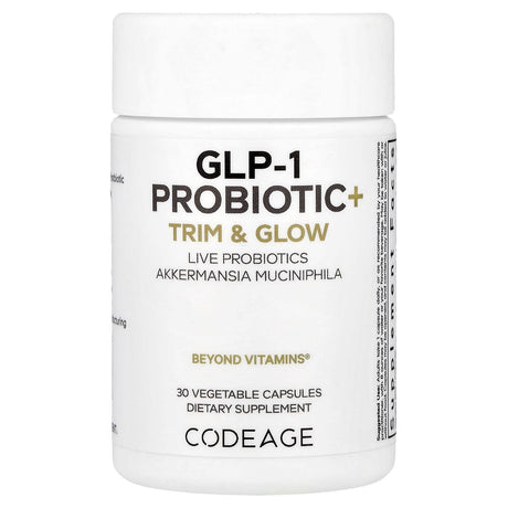 Codeage GLP-1 Probiotic+ Capsules 30 count bottle front label