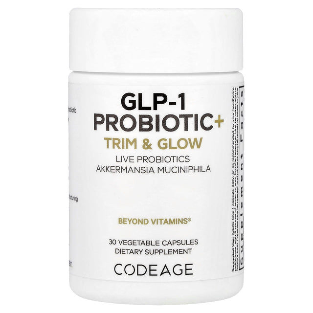 Codeage GLP-1 Probiotic+ Capsules 30 count bottle front label