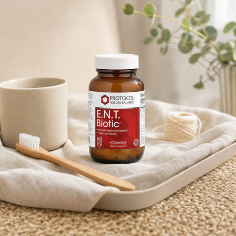 Protocol for Life Balance E.N.T. Biotic strawberry probiotic lozenges bottle