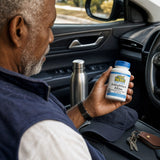 Natural Factors Acidophilus & Bifidus Double Strength 10 Billion bottle on a kitchen counter