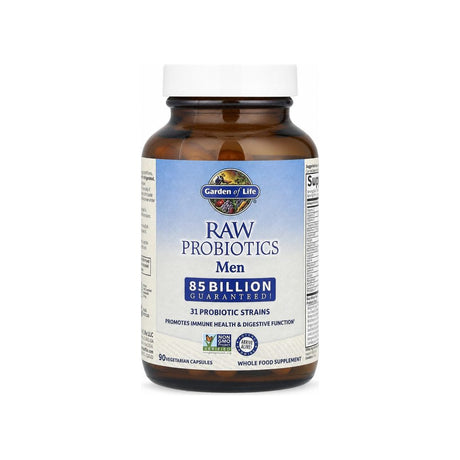 Garden of Life RAW Probiotics Men 90 capsule bottle front label