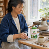 Nature's Way Black Walnut Hulls vegan capsules bottle in a simple wellness setting