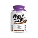 Bluebonnet Whey Protein Isolate Powder Chocolate 2 lb front label tub