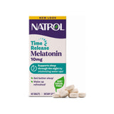 Natrol Melatonin 10mg Advanced Sleep 60 Tablets front bottle label with time-release sleep support