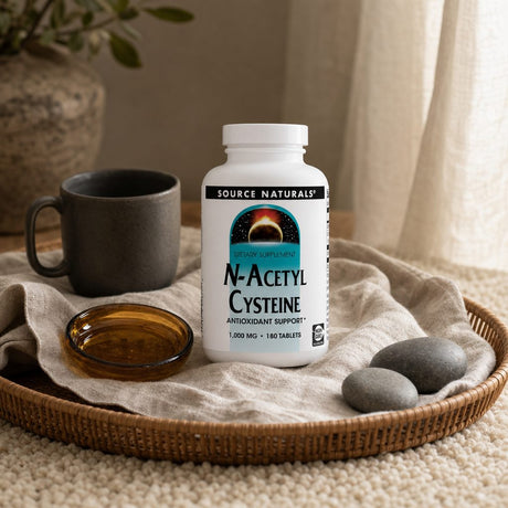 Source Naturals N-Acetyl Cysteine 1000 mg bottle showing front label and tablet count