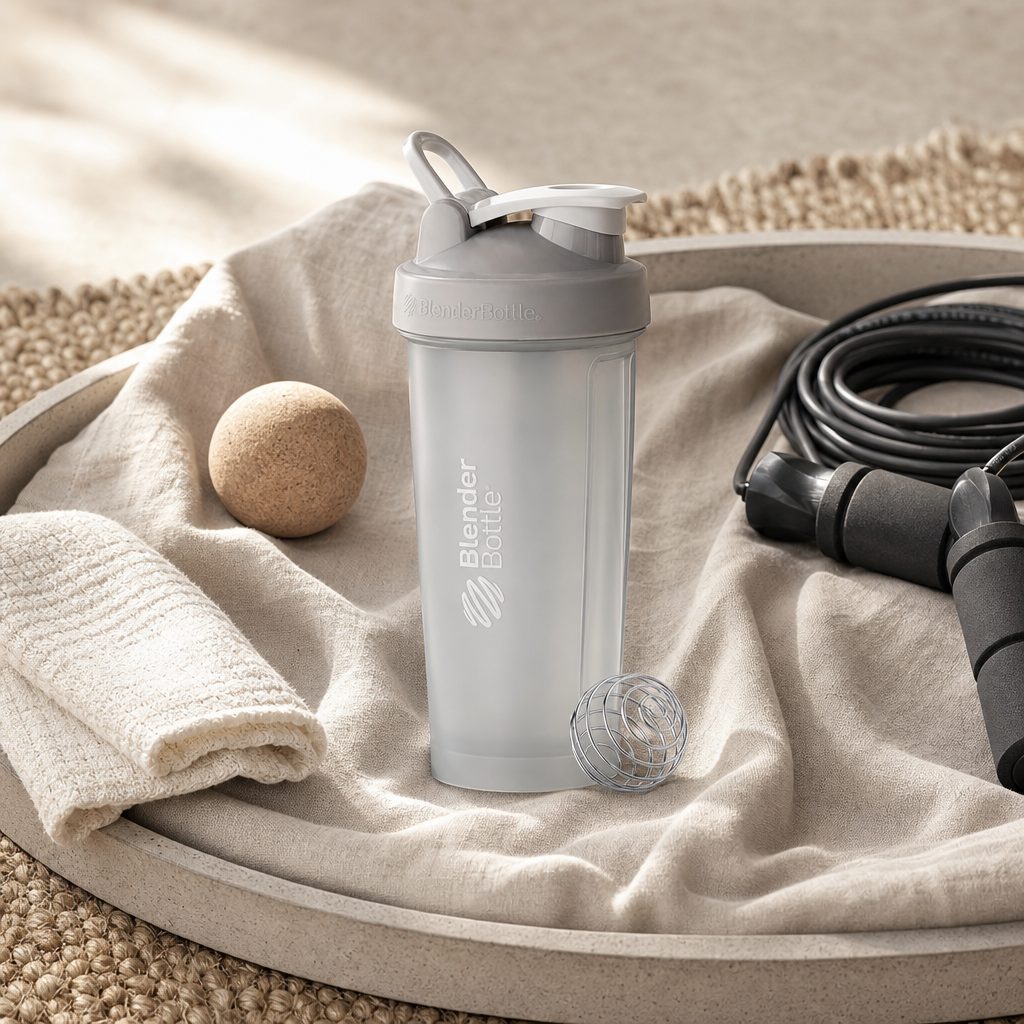 BlenderBottle Classic 28oz Pebble Grey shaker bottle shown upright on a white background