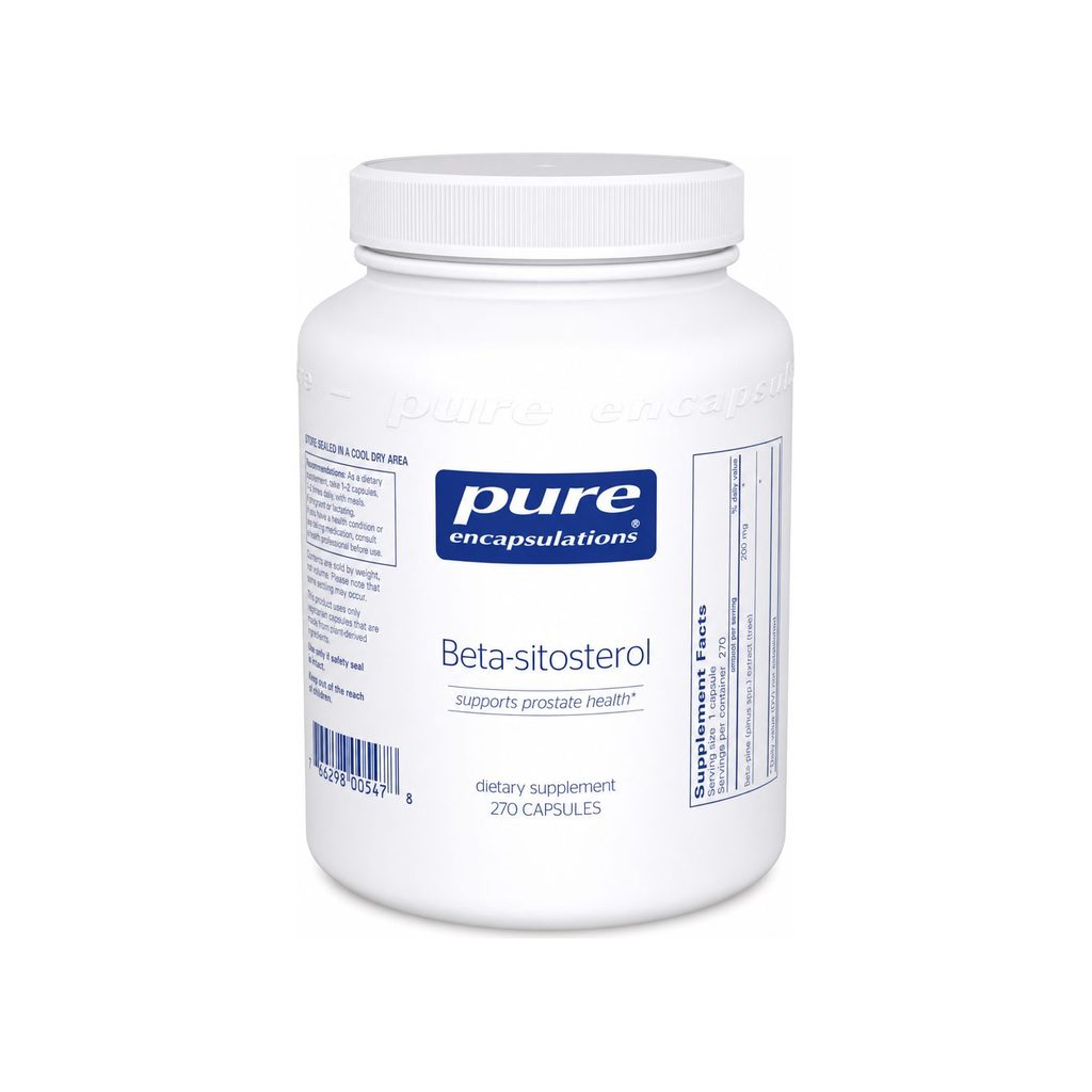 Pure Encapsulations Beta-Sitosterol 270 capsules front bottle label
