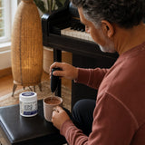 Host Defense Lion's Mane Mushroom Powder shown with serving and mixing details