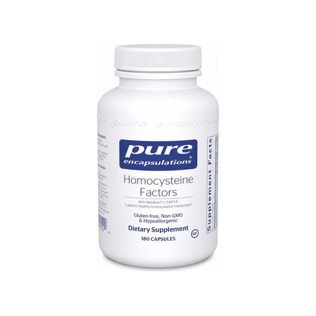Pure Encapsulations Homocysteine Factors 180 capsules front bottle label