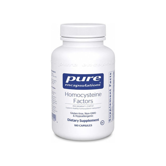 Pure Encapsulations Homocysteine Factors 180 capsules front bottle label
