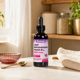 Bluebonnet Liquid CellularActive Methylcobalamin Vitamin B12 side label showing supplement facts