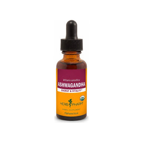 Herb Pharm Ashwagandha 1 oz front label dropper bottle
