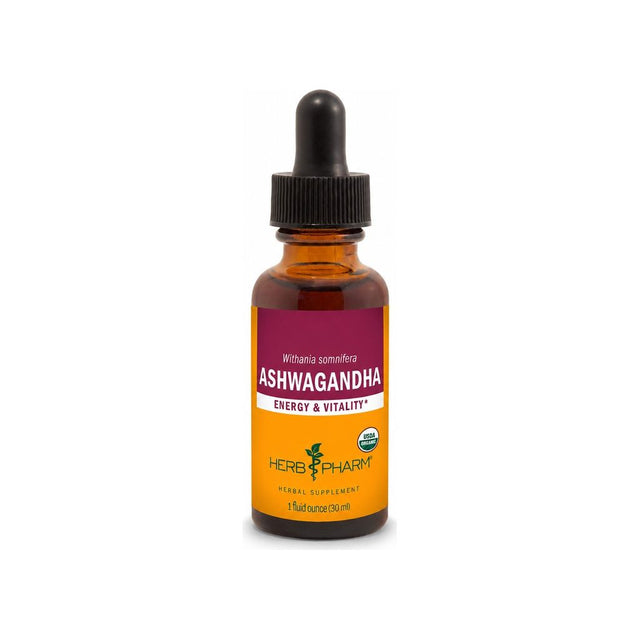Herb Pharm Ashwagandha 1 oz front label dropper bottle