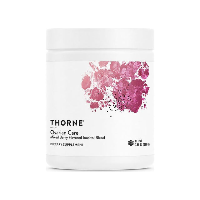 Thorne Research Ovarian Care Powder mixed berry 7.55 oz canister front label
