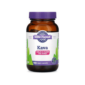 Oregon's Wild Harvest Kava Root Capsules 90-count bottle front label