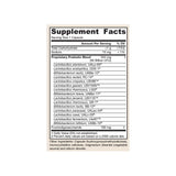 Jarrow Formulas Fem-Dophilus Ultra 50 Billion CFU supplement facts panel with strains