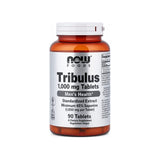 NOW Foods Tribulus 1000 mg 180 tablets front bottle with Vegan, Non-GMO, and Kosher K icons
