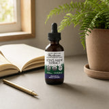 Host Defense Lion's Mane Extract 2oz box and bottle showing 1 mL serving size and 30-day supply