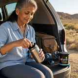 Redmond Re-Lyte Strawberry Lemonade electrolyte powder mixed for an active hydration routine