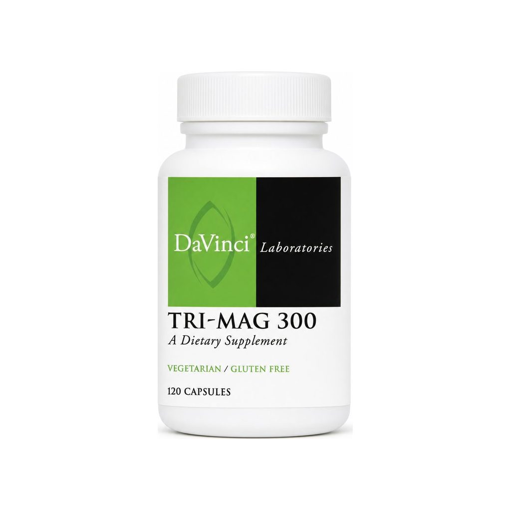 DaVinci Laboratories Tri-Mag 300 120 capsules front bottle label