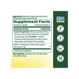 MegaFood Fast Acting Turmeric supplement facts panel listing ingredients, dosage, and serving size