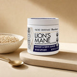 Host Defense Lion's Mane Mushroom Powder mixed into a daily beverage routine