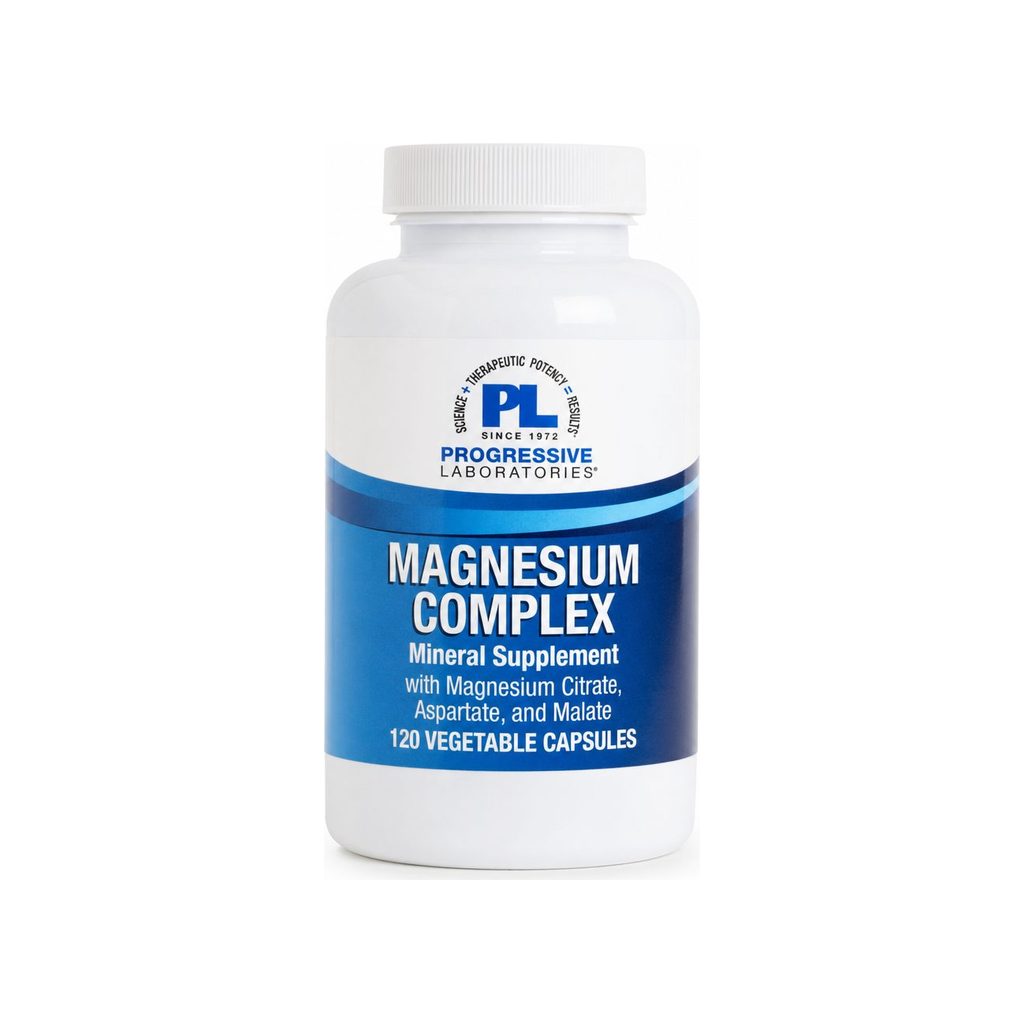 Progressive Labs Magnesium Complex 120 Capsules front bottle label